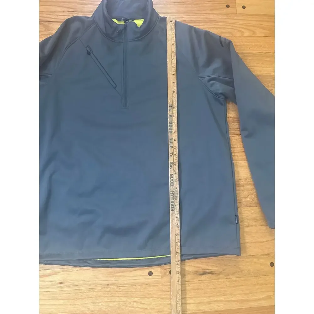 OGIO® Torque II Pullover Sz XL 1/2 zip Men's Diesel Grey/Nitro Yellow Jacket
